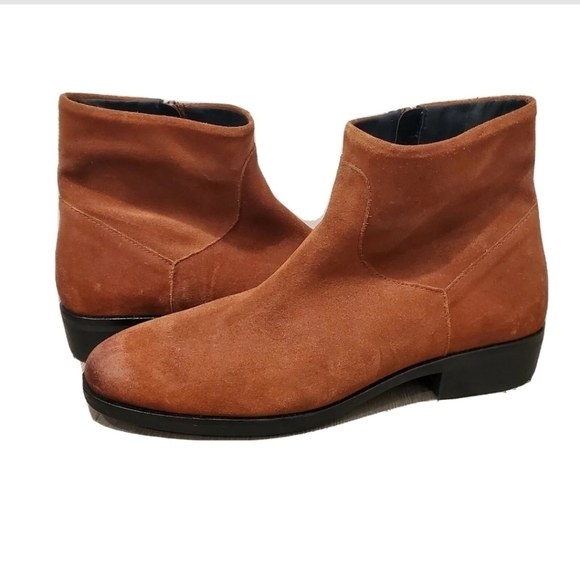 NEW Clarks Pure Rosa Bootie Brown Suede - Picture 1 of 5